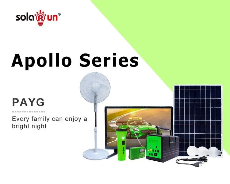 Pay as You Go Portable off Grid Solar Home Lighting Energy System for Power DC TV Fan