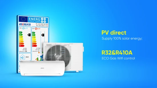 Off Grid 100% ibrido AC/DC ad energia solare Climatizzatore AC per stanza Prezzo unitario diviso per la casa 18000 BTU 24000 BTU