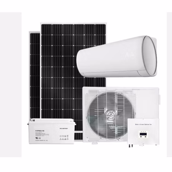 Condizionatore solare acceso e spento