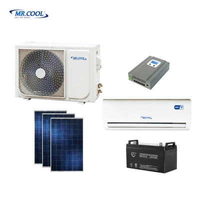 Climatizzatore ibrido off-grid ibrido mini split DC inverter senza canalizzazione con energia verde e sistema solare