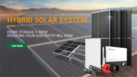 Sistema solare ibrido Growatt per uso domestico 5kw 10kw 20kw Sistema solare ibrido Growatt con inverter e batteria al litio Sistema di accumulo solare fotovoltaico